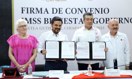 FIRMAN IMSS Y GOBIERNO DE CHIAPAS CONVENIO PARA IMPLEMENTAR MODELO IMSS-BIENESTAR EN SISTEMA DE SALUD