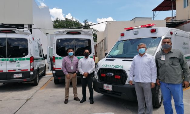 Fortalece IMSS Nayarit servicio de traslados con llegada de tres nuevas ambulancias
