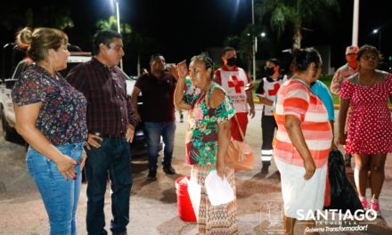 698 personas evacuadas en el municipio de Santiago Ixcuintla