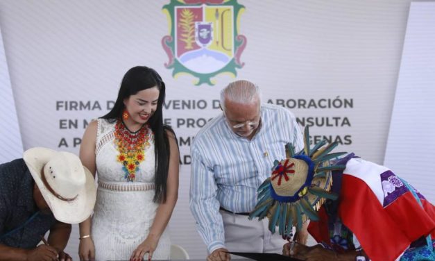 FIRMA CONGRESO CONVENIO DE COLABORACIÓN PARA REALIZAR CONSULTA A PUEBLOS INDÍGENAS