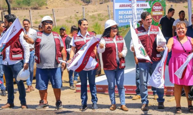 DA MIRTHA VILLALVAZO BANDERAZO DE ARRANQUE A LA REHABILITACIÓN DEL CAMINO VIEJO A VALLE