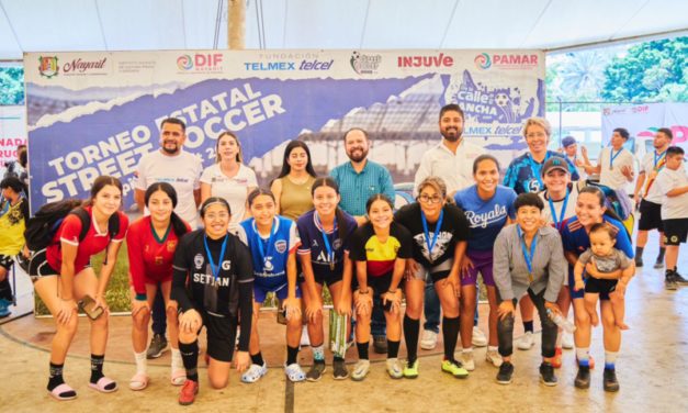 DIF NAYARIT Y FUNDACIÓN TELMEX-TELCEL CLAUSURAN TORNEO DE STREET SOCCER «DE LA CALLE A LA CANCHA» EN SU EDICIÓN 2023