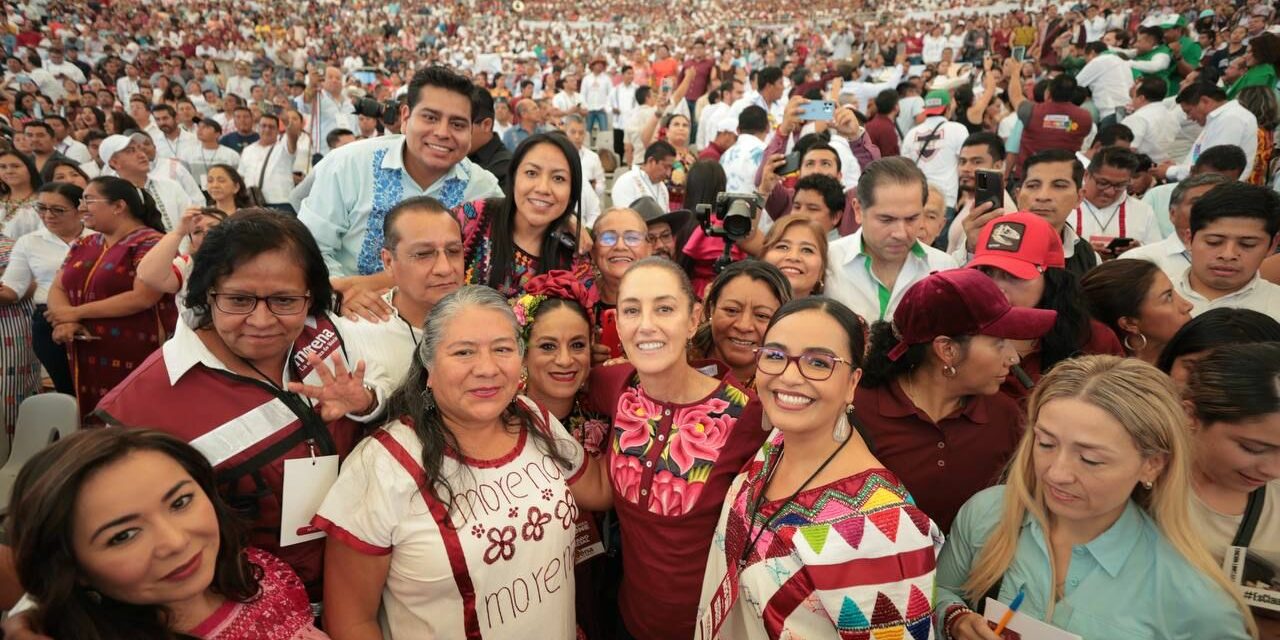 QUEREMOS QUE CONTINÚEN LOS GOBIERNOS DEL PUEBLO PARA EL PUEBLO. CONFIAMOS EN OAXACA: CLAUDIA SHEINBAUM SUMA APOYO DE LIDERAZGOS OAXAQUEÑOS