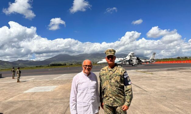 RECIBE MIGUEL ÁNGEL NAVARRO QUINTERO, EL RESPALDO FEDERAL TRAS EL PASO DEL HURACÁN LIDIA