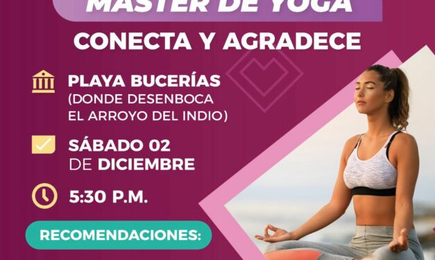 ¡CLASE DE YOGA COMPLETAMENTE GRATIS FRENTE AL MAR EN BUCERÍAS!