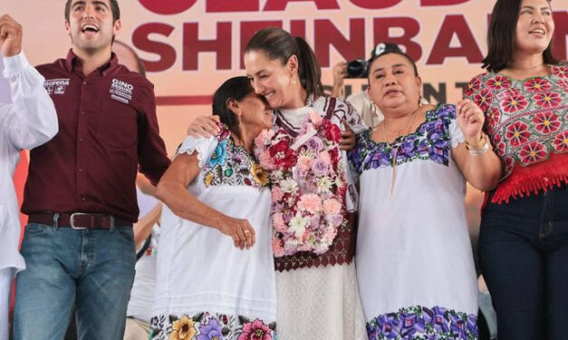 CLAUDIA SHEINBAUM ES NOMBRADA COMO »LA HERMANA MAYOR” POR REPRESENTANTES DE LOS PUEBLOS MAYAS DE QUINTANA ROO