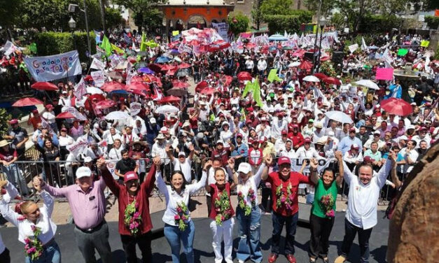 “MÉXICO SE ESCRIBE CON M DE MORENA Y CON M DE MUJER”