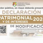 La Secretaría para la Honestidad y Buena Gobernanza invita a realizar la Declaración Patrimonial y de Intereses de Modificación 2024
