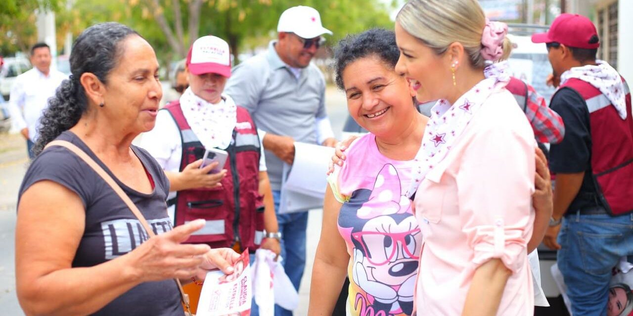 Avanza la campaña de Estrella Palacios, la candidata de Morena a la Alcaldía de Mazatlán recorre el Inf. Playas y la colonia Pueblo Nuevo