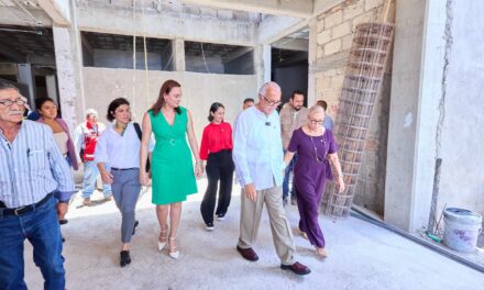 Supervisa Beatriz Estrada Martínez avance en la construcción de la nueva Casa Hogar DIF