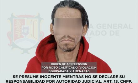 APREHENDIDO POR ROBO CALIFICADO, VIOLACIÓN EQUIPARADA Y AMENAZAS