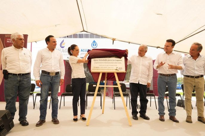 NOS TOCA GARANTIZAR QUE LLEGUE AGUA A CADA HOGAR CON LA CONTINUIDAD DEL PROYECTO ‘’AGUA SALUDABLE PARA LA LAGUNA’’: CLAUDIA SHEINBAUM