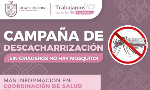 Continúa campaña de descacharrización contra el mosquito en Bahía de Banderas