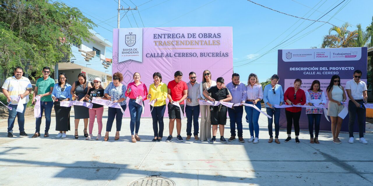 Se hace entrega de la nueva calle al CERESO en Bucerías