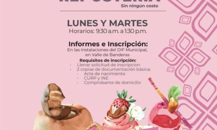 OFRECE DIF DE BAHÍA DE BANDERAS CURSO DE REPOSTERÍA COMPLETAMENTE GRATIS