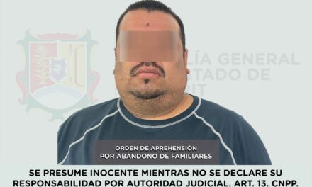 CAPTURADO PRESUNTO RESPONSABLE DE ABANDONO DE FAMILIARES