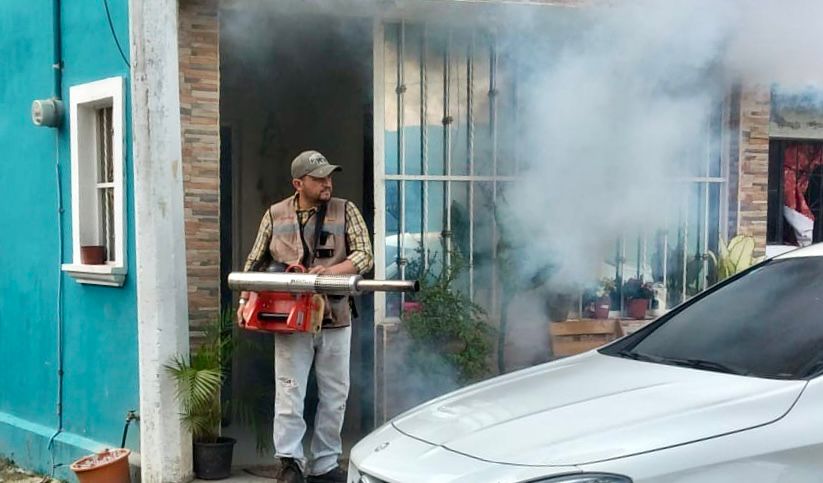 Continúan los trabajos de nebulización en Tepic para combatir el dengue