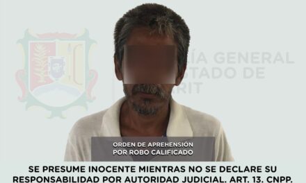 SE LE EJECUTA ORDEN DE APREHENSIÓN POR ROBO CALIFICADO