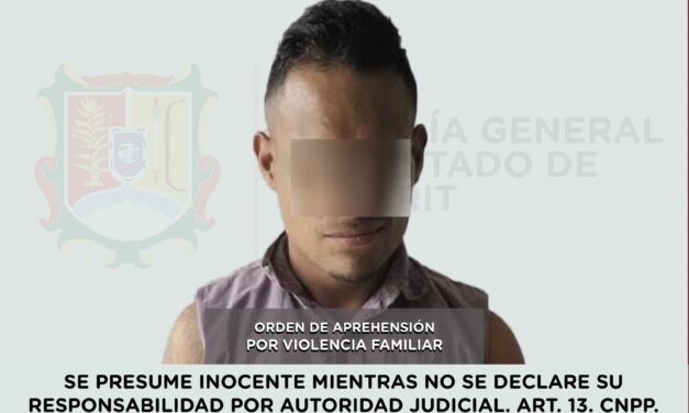 APREHENDIDO EN IXTLÁN DEL RÍO POR VIOLENCIA FAMILIAR