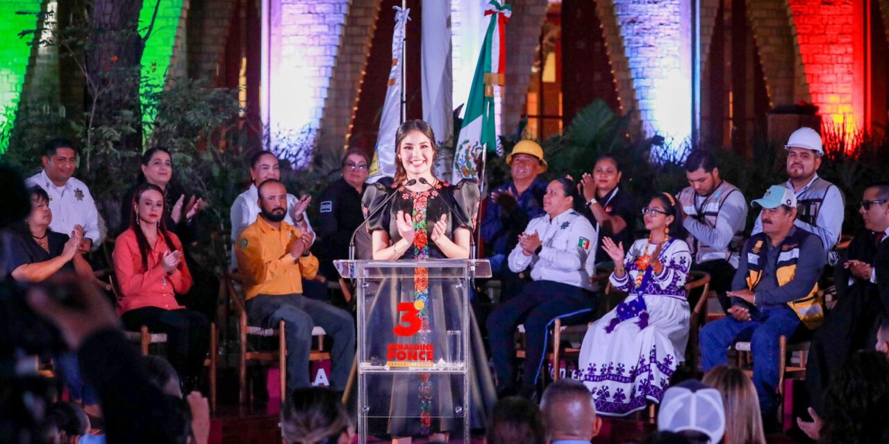 Exitoso tercer informe de gobierno de Geraldine Ponce