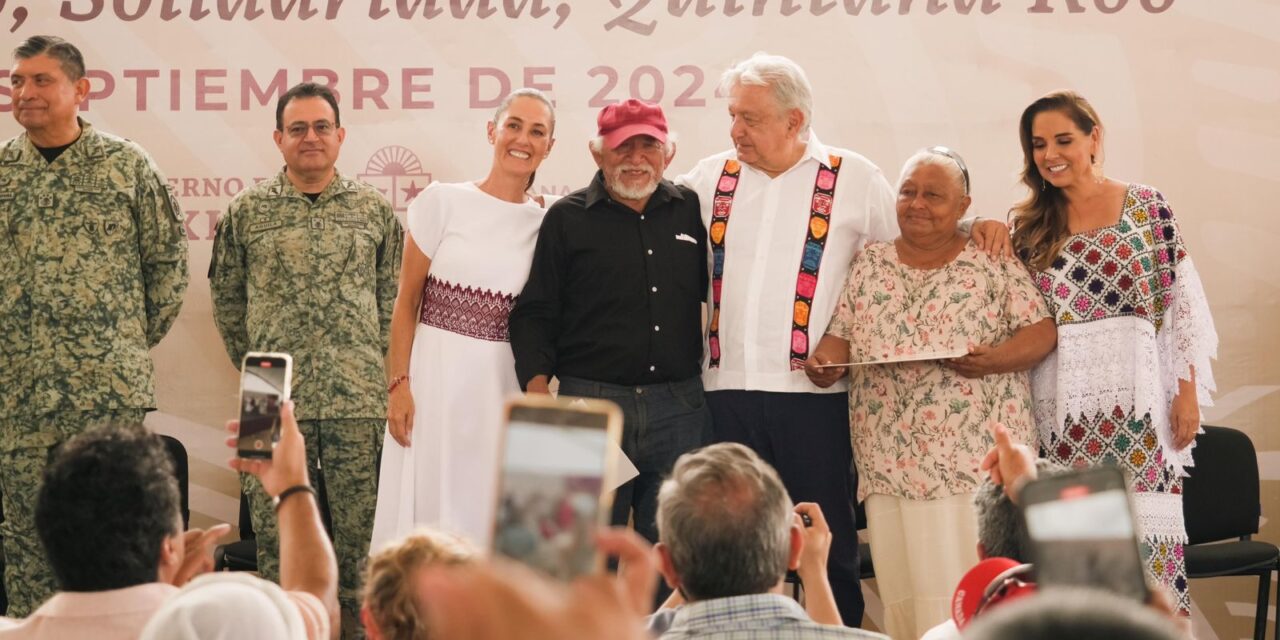 ’’SOMOS TESTIGOS DE QUE LA PROSPERIDAD ESTÁ LLEGANDO AL PUEBLO DE QUINTANA ROO’’: CLAUDIA SHEINBAUM