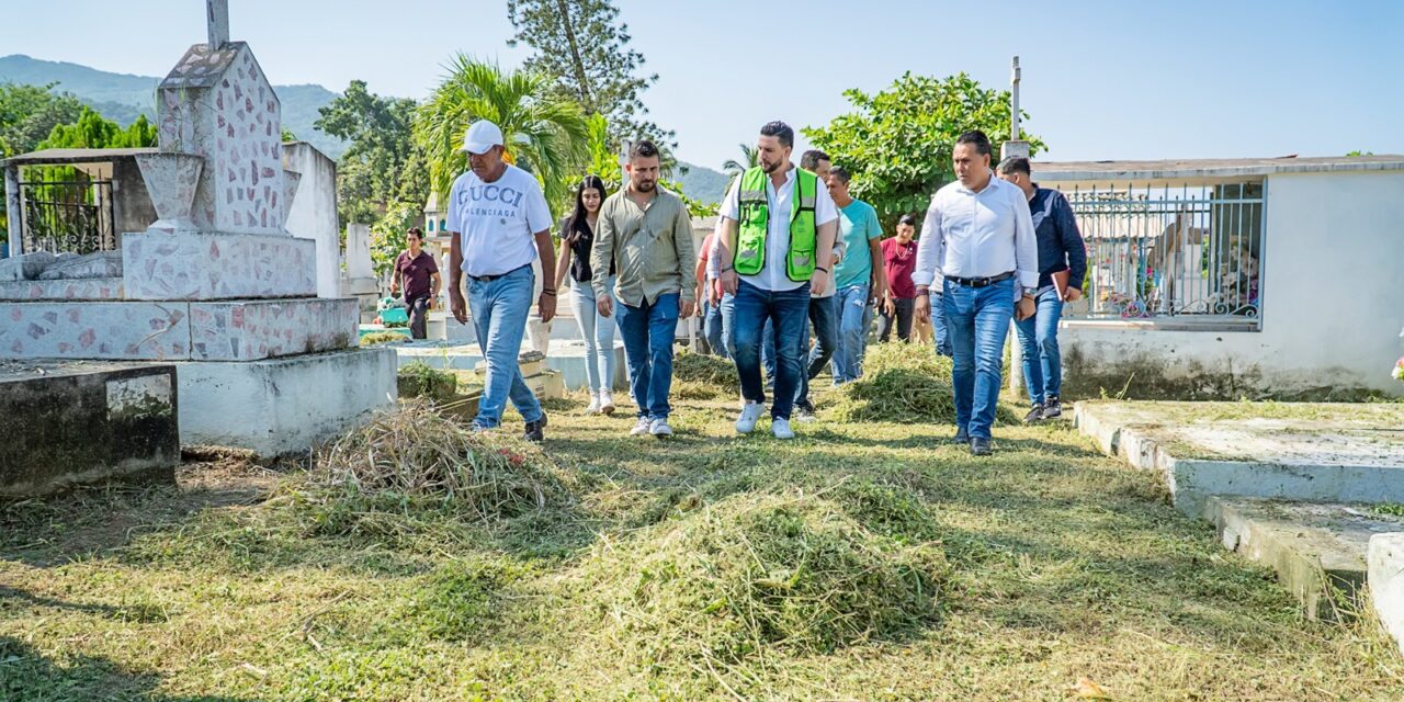 Gobierno de Luis Munguía embellece los panteones municipales