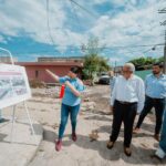 El gobernador del estado, Miguel Ángel Navarro Quintero, visitó la colonia Comerciantes en el municipio de Tepic