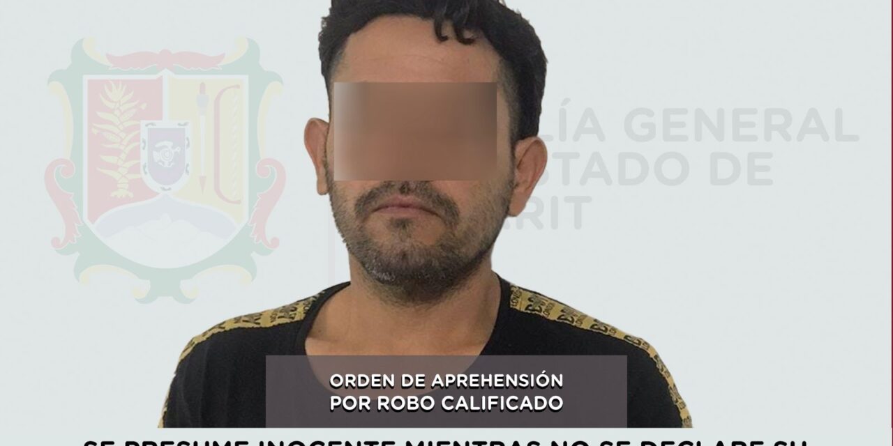 APREHENDIDO EN TEPIC POR ROBO CALIFICADO