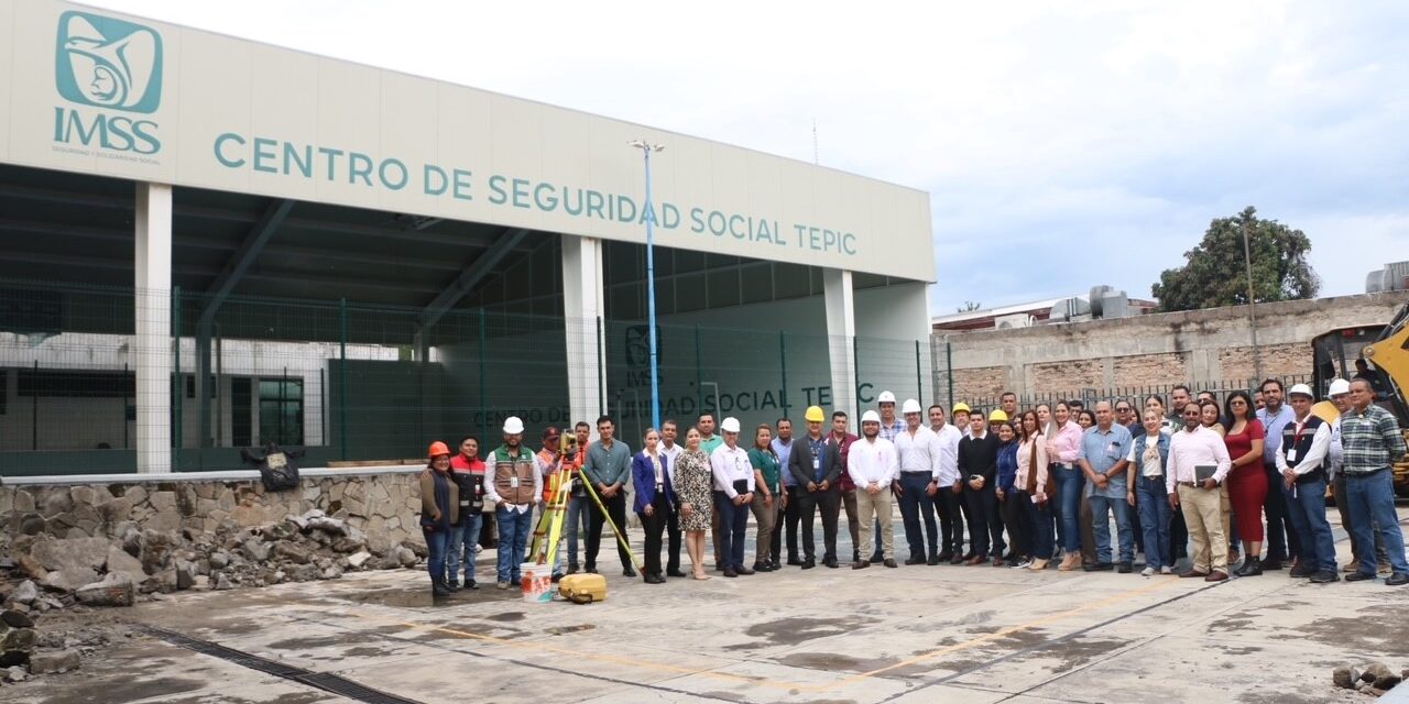 Inicia obra de construcción de alberca semiolímpica en el Centro de Seguridad Social del IMSS, en Tepic