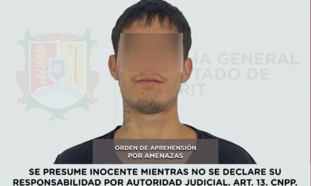 EJECUTA FGEN ORDEN DE APREHENSIÓN POR EL DELITO DE AMENAZAS