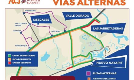 DAN A CONOCER RUTAS ALTERNAS POR EVENTO IRONMAN 70.3 EN NUEVO NAYARIT