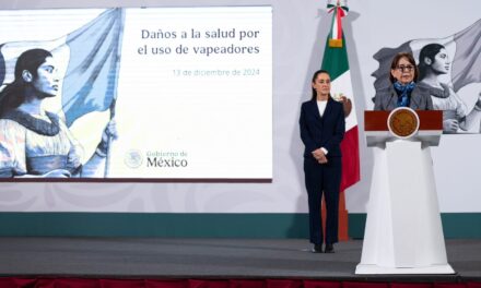 PRESIDENTA CLAUDIA SHEINBAUM INVITA A LAS Y LOS JÓVENES A EVITAR EL CONSUMO DE VAPEADORES; CONTIENEN MÁS DE 30 SUSTANCIAS NOCIVAS PARA LA SALUD