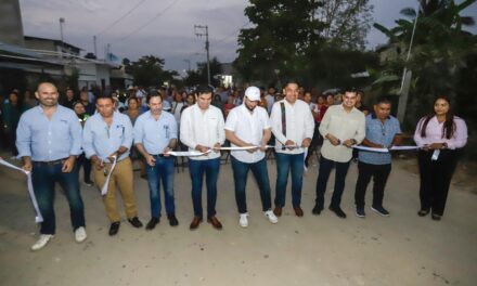 Inaugura Munguia obra para llevar agua potable a Los Tabachines