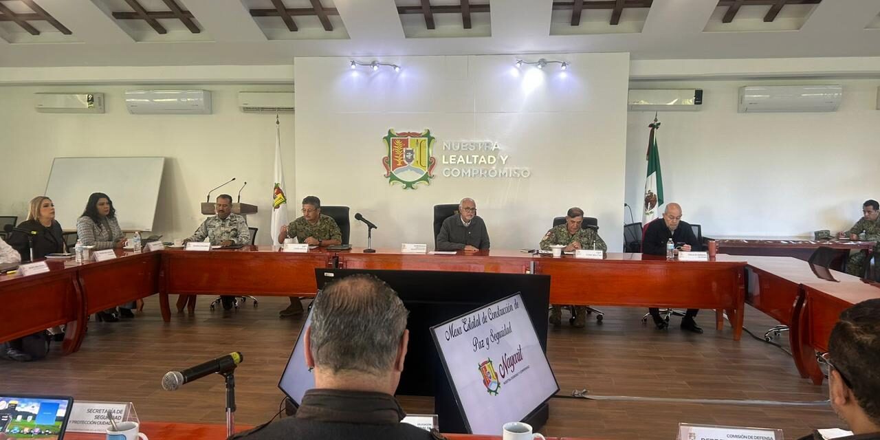 El gobernador del estado, Miguel Ángel Navarro Quintero, encabezó la Mesa de Seguridad