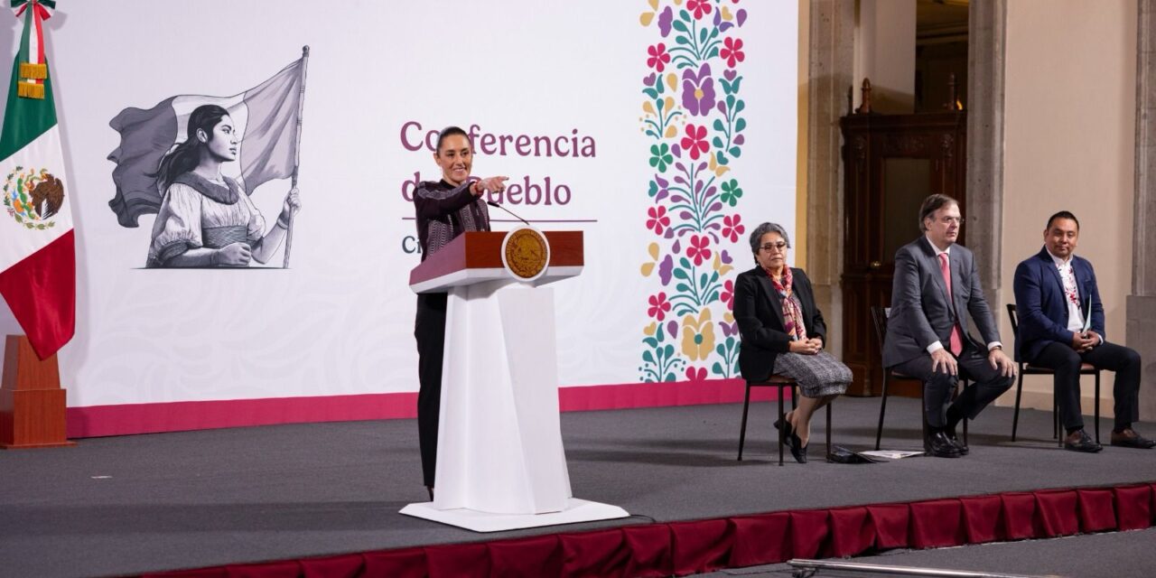 PRESIDENTA CLAUDIA SHEINBAUM: SE MANTIENE MESA DE DIÁLOGO PERMANENTE CON EUA CON RESPETO A NUESTRA SOBERANÍA; IMPLEMENTAR ARANCELES AFECTARÍA LA ECONOMÍA ESTADOUNIDENSE