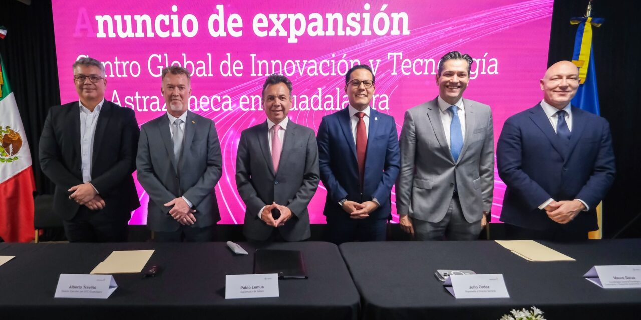 Celebra Gobernador Pablo Lemus Navarro anuncio de expansión de AstraZeneca en Jalisco