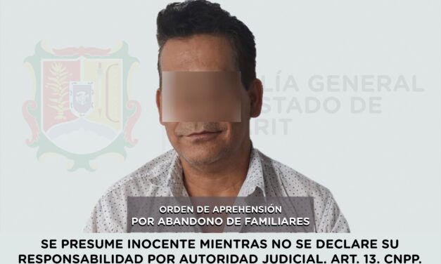 CAPTURADO POR SU PROBABLE RESPONSABILIDAD EN EL DELITO DE ABANDONO DE FAMILIARES