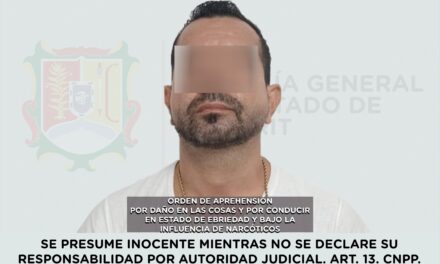 DETENIDO POR DAÑO EN LAS COSAS Y POR CONDUCIR EN ESTADO DE EBRIEDAD Y BAJO LA INFLUENCIA DE NARCÓTICOS