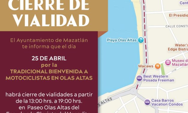 Tradicional bienvenida a motociclistas dará pie a cierre vial este viernes en Olas Altas