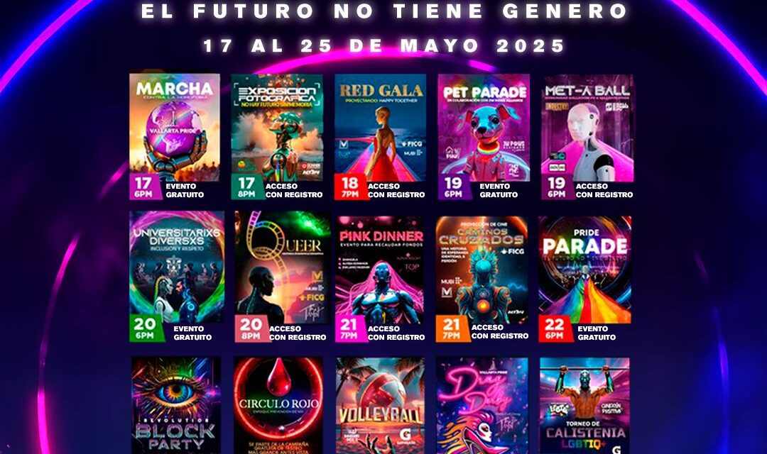TODO LISTO PARA EL VALLARTA PRIDE 2025: “EL FUTURO NO TIENE GÉNERO”