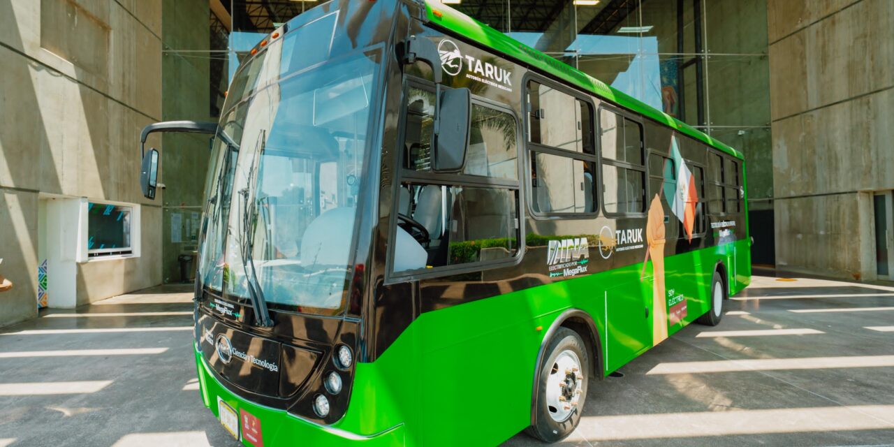 Presentan en Nayarit el primer autobús eléctrico 100% mexicano: Taruk