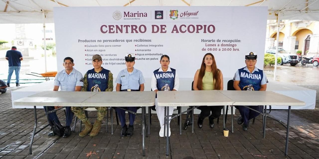 Nayarit se solidariza con el sur del país: habilitan centro de acopio por huracán Erick