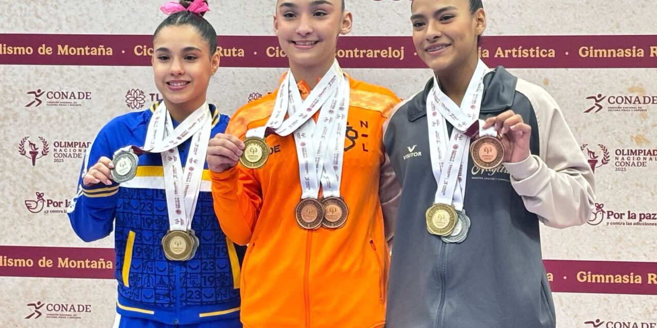 Gimnastas nayaritas brillan en la Olimpiada Nacional CONADE 2025