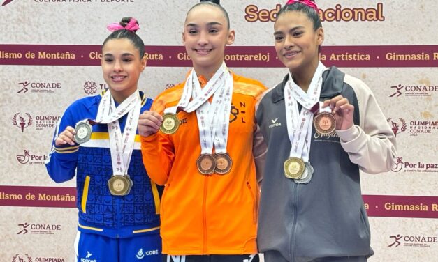 Gimnastas nayaritas brillan en la Olimpiada Nacional CONADE 2025