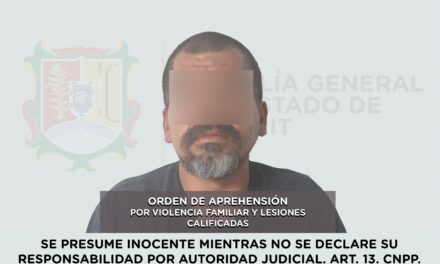 DETENIDO PRESUNTO RESPONSABLE DE VIOLENCIA FAMILIAR Y LESIONES CALIFICADAS