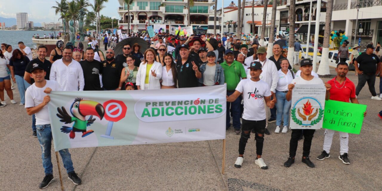 CIENTOS SE UNEN CONTRA LAS ADICCIONES EN PUERTO VALLARTA