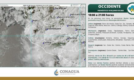 LUVIAS MUY FUERTES PARA NAYARIT, ESTE JUEVES Y VIERNES