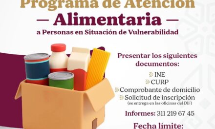 ¡ÚLTIMOS DÍAS PARA REGISTRARTE AL APOYO ALIMENTARIO DEL DIF TEPIC!
