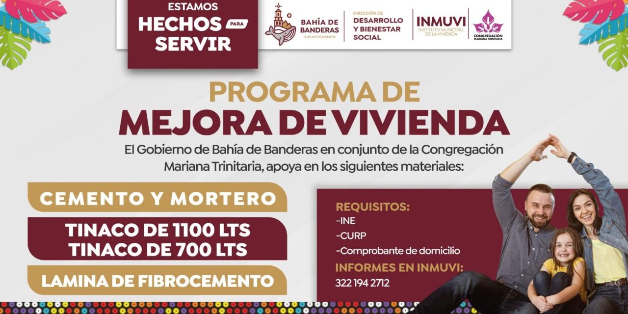 ¡MEJORA TU HOGAR CON APOYO DIRECTO!