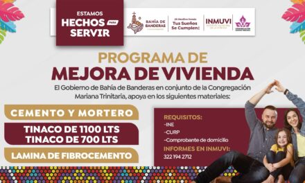 Arranca en Bahía de Banderas el Programa de Mejora de Vivienda en coordinación con la Congregación Mariana Trinitaria